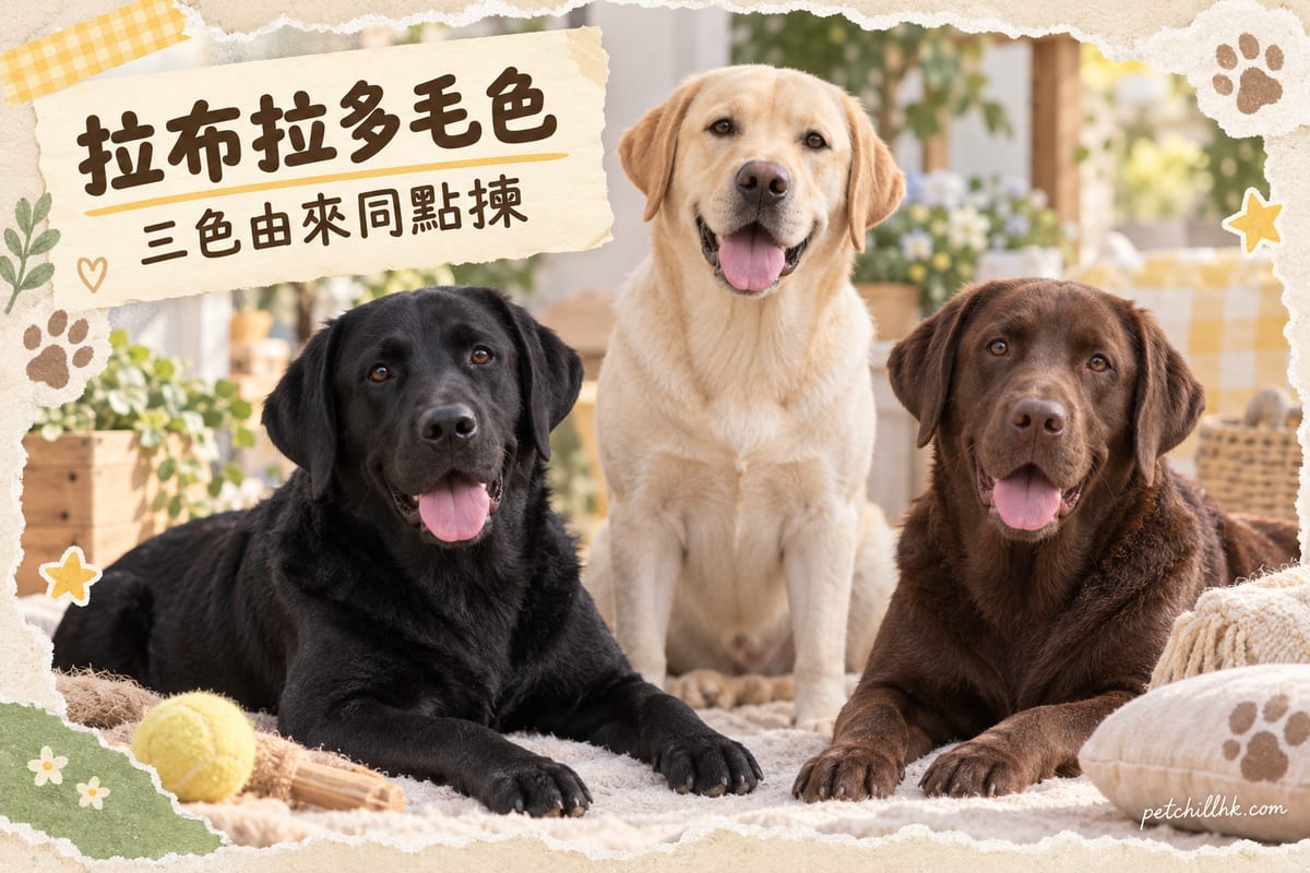 拉布拉多顏色全解析：黑黃巧克力同稀有色｜PetChill 寵物百科