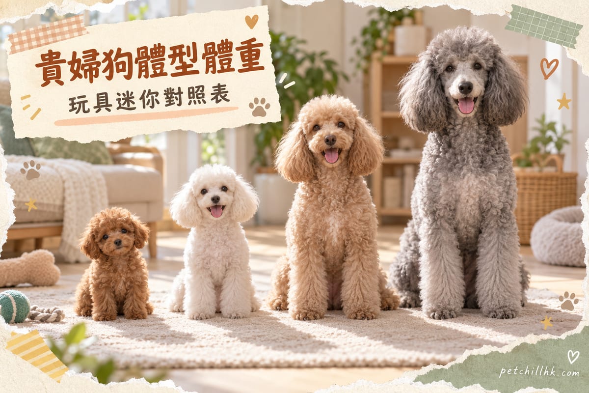 貴婦狗Size有幾大?四種體型體重全解析|PetChill 寵物百科