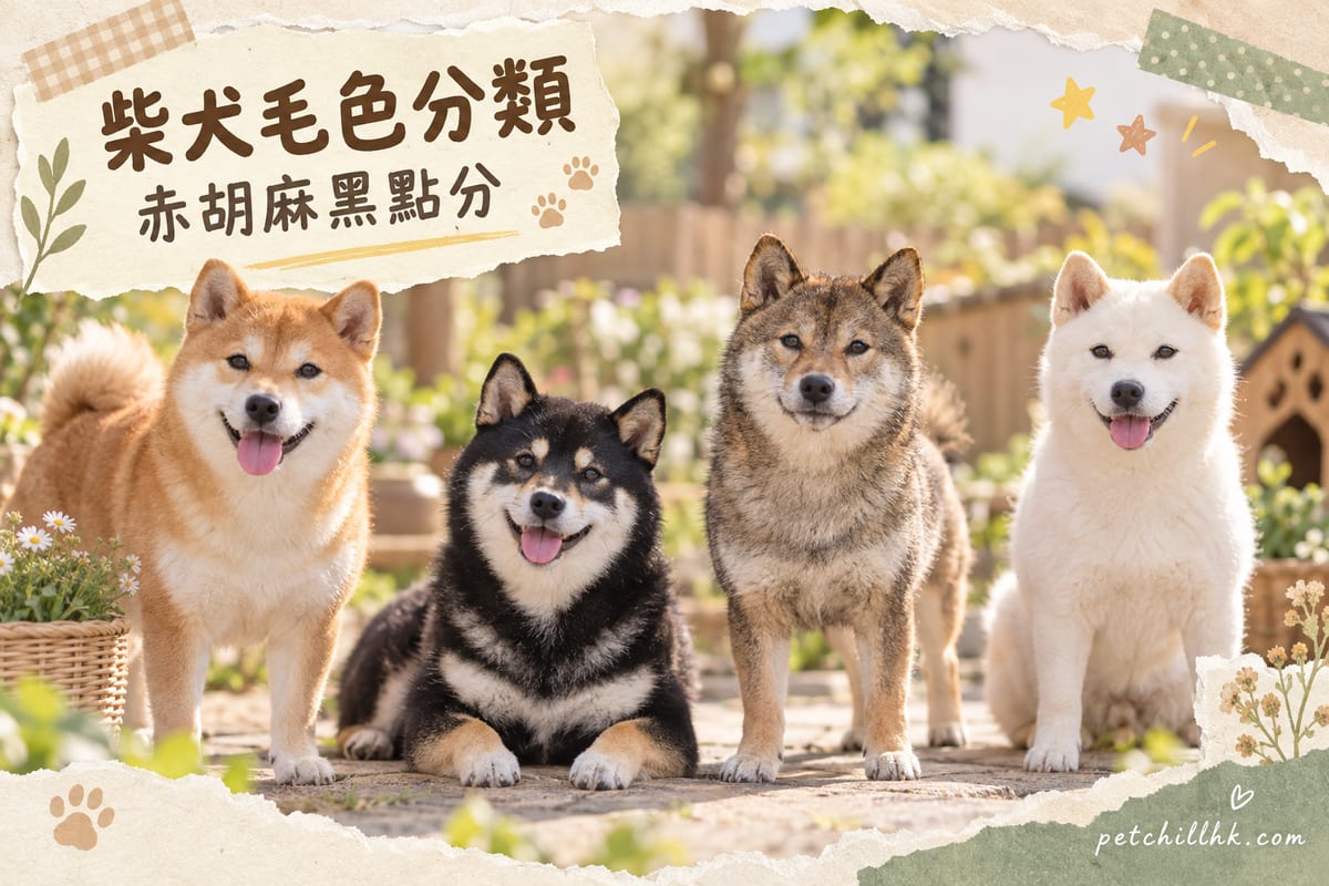 柴犬顏色全解讀:黑色柴犬(黑柴)、赤柴、胡麻柴、白柴四色特徵同價錢分別
