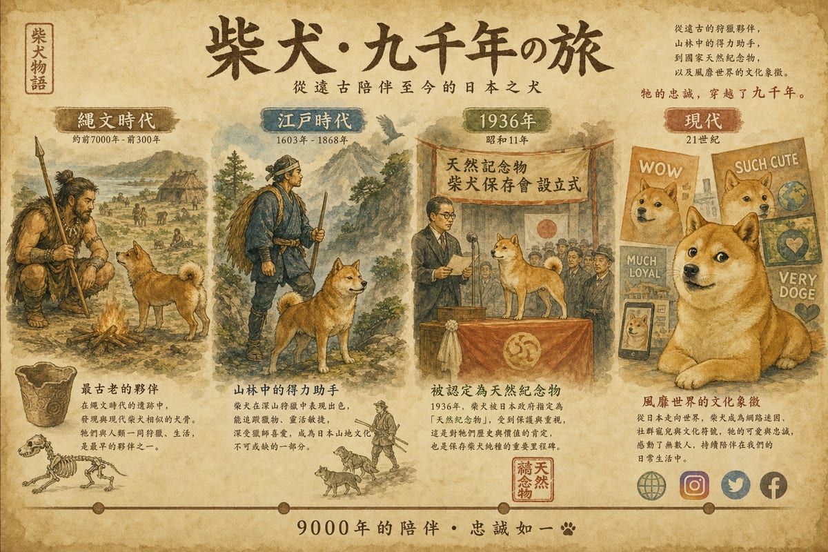 柴犬起源故事:日本山區狩獵犬