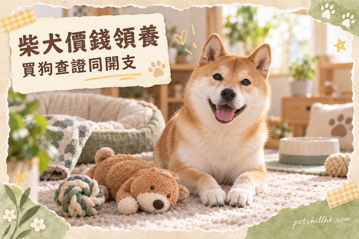 柴犬香港價錢與領養全攻略:2026 買定領養指南|PetChill 寵物百科