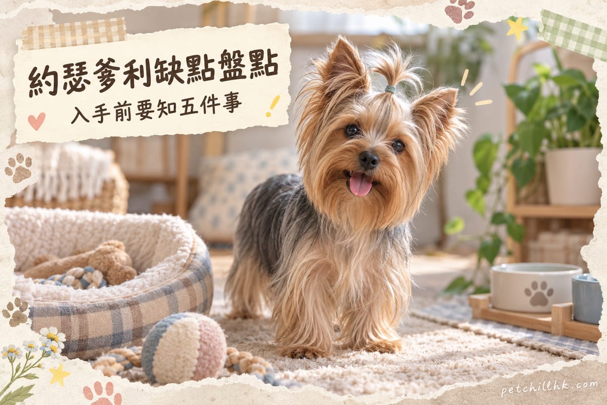 養約克夏㹴的缺點與應對:6 項真實代價先講清楚|PetChill 寵物百科
