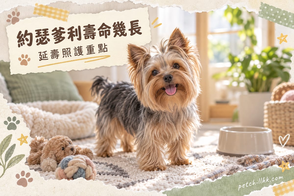 約克夏㹴壽命幾長?11–15 年的影響因素與延壽清單|PetChill 寵物百科