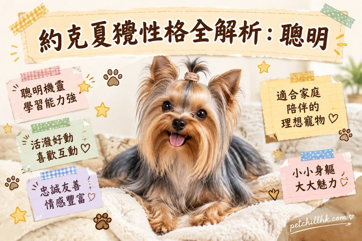 約克夏㹴性格全解析：聰明、貼人、有主見的三部分伴侶犬｜PetChill 寵物百科