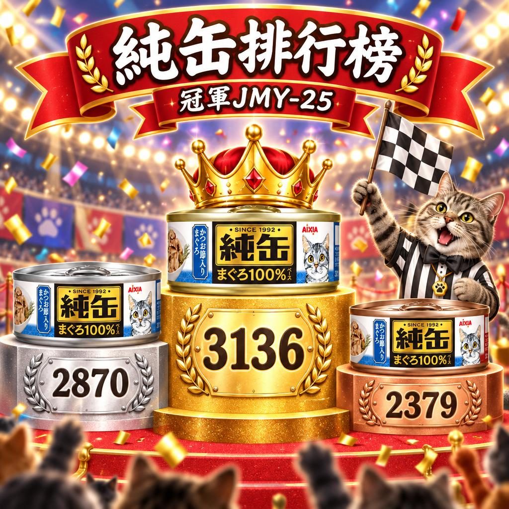 AIXIA 純缶熱銷排行榜｜JMY-25 吞拿魚鰹魚點解半年賣 3,136 罐