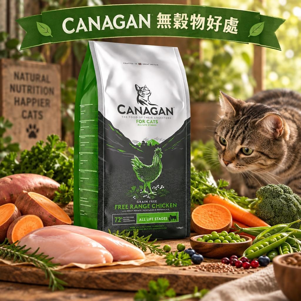 無穀物貓糧真係比較好?CANAGAN無穀配方好處全解析