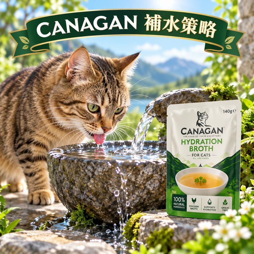 CANAGAN 貓咪不愛飲水點算?補水策略與罐頭搭配指南