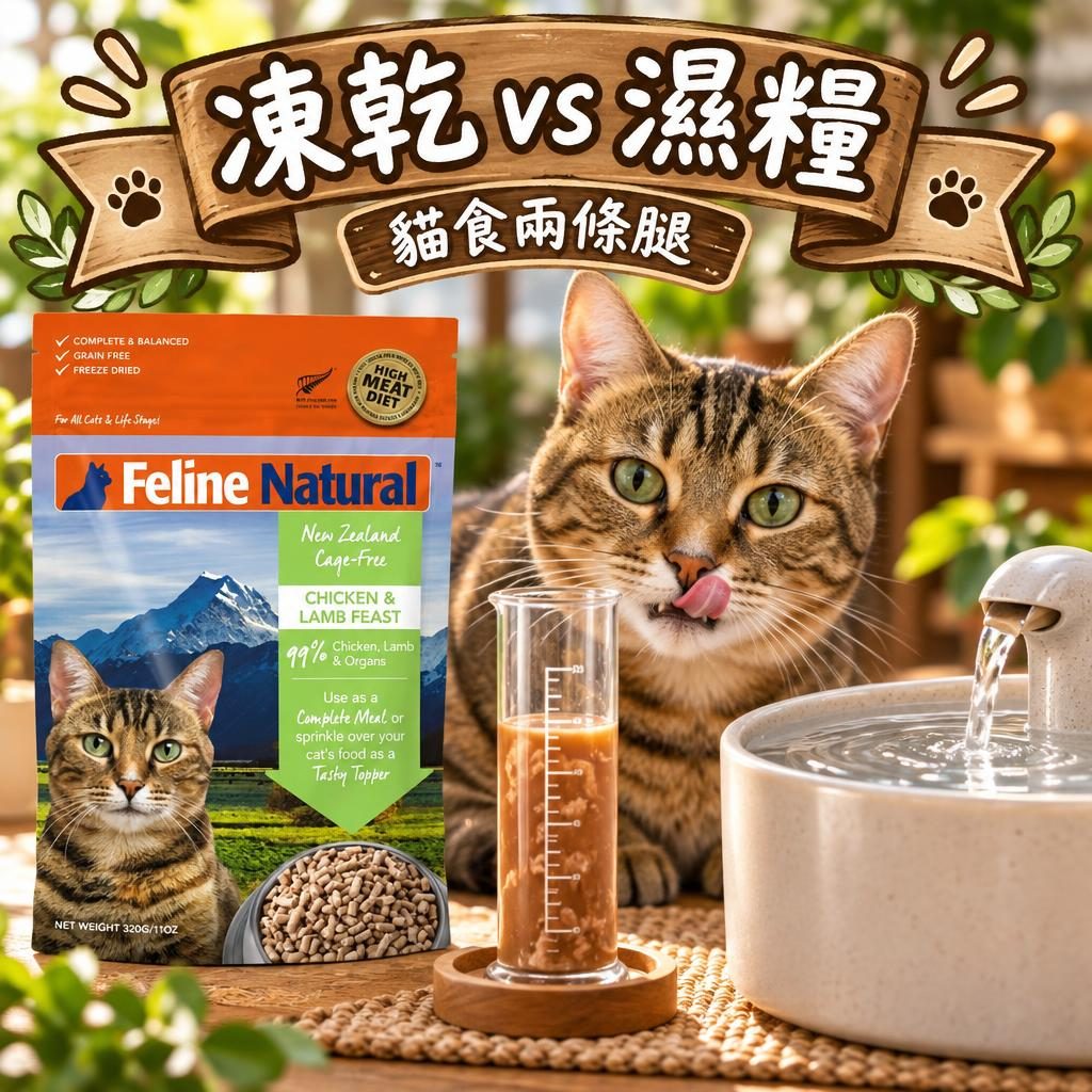 Feline Natural feline-natural-freeze-dried-vs-wet 情境圖
