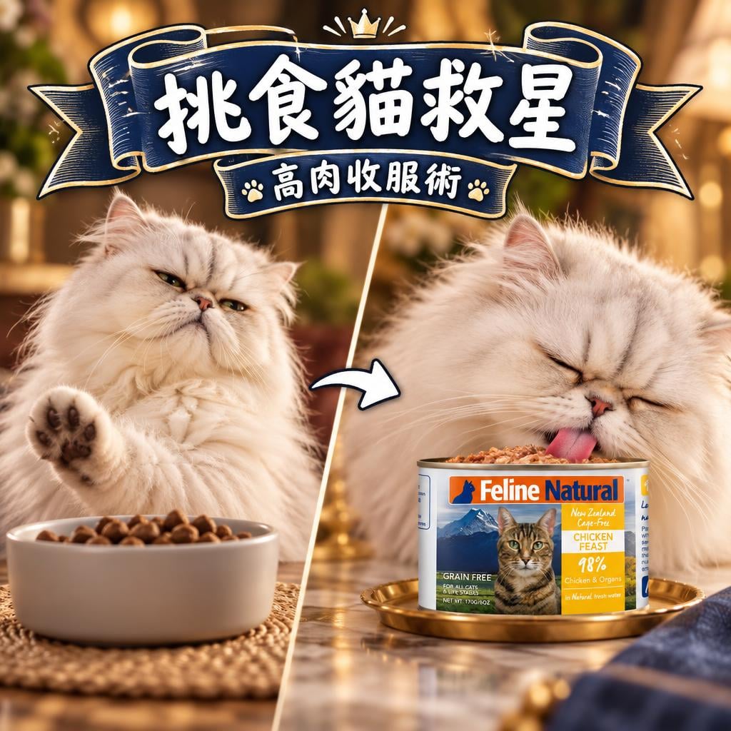 挑食貓救星:Feline Natural 高肉含量真係收服到挑嘴貓?