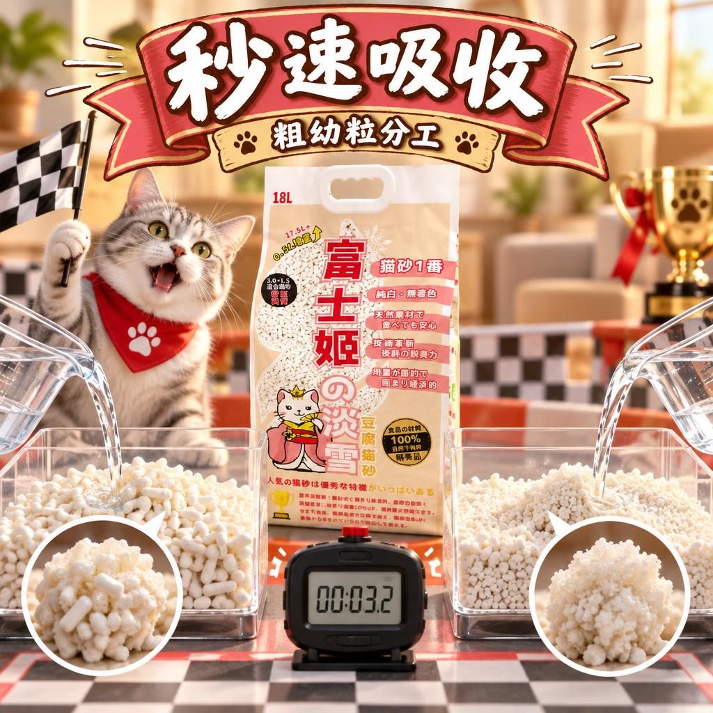 秒速吸收|粗幼粒分工