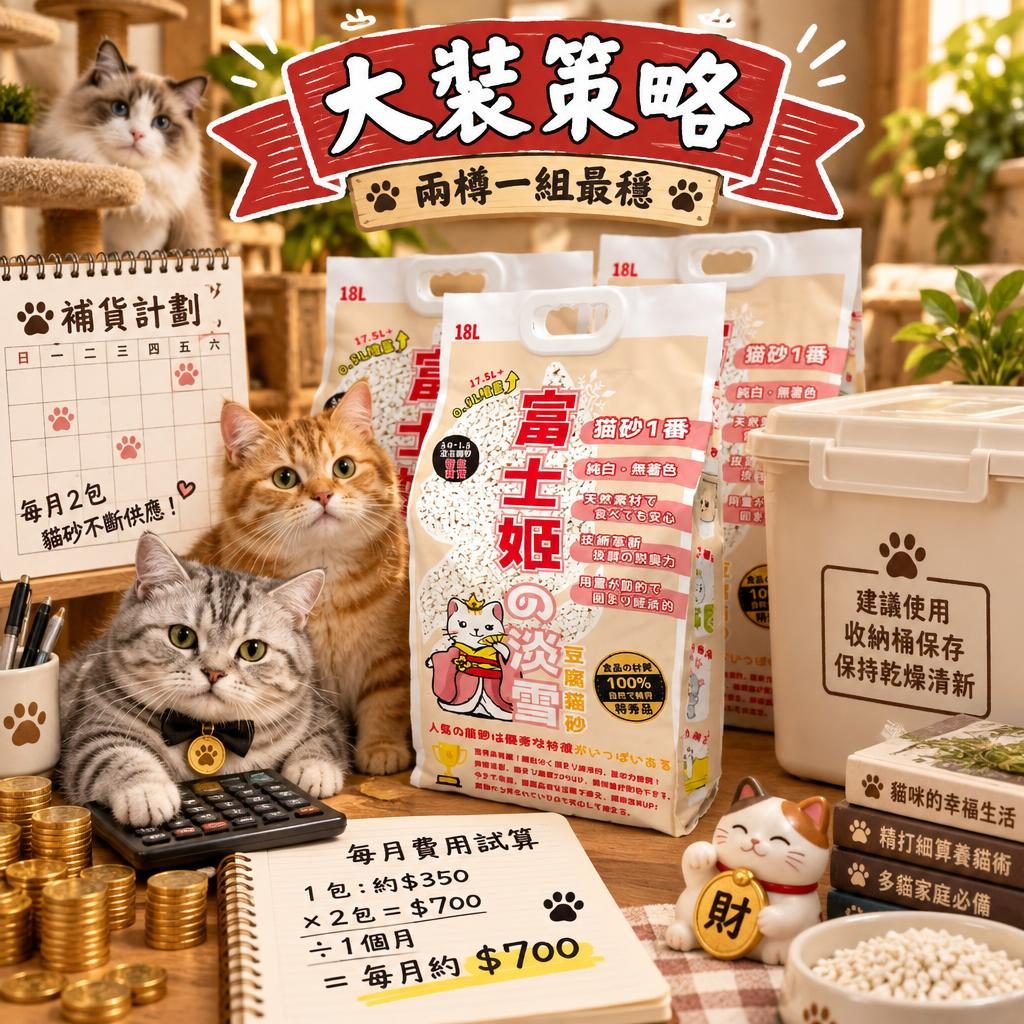 大裝策略｜兩樽一組最穩