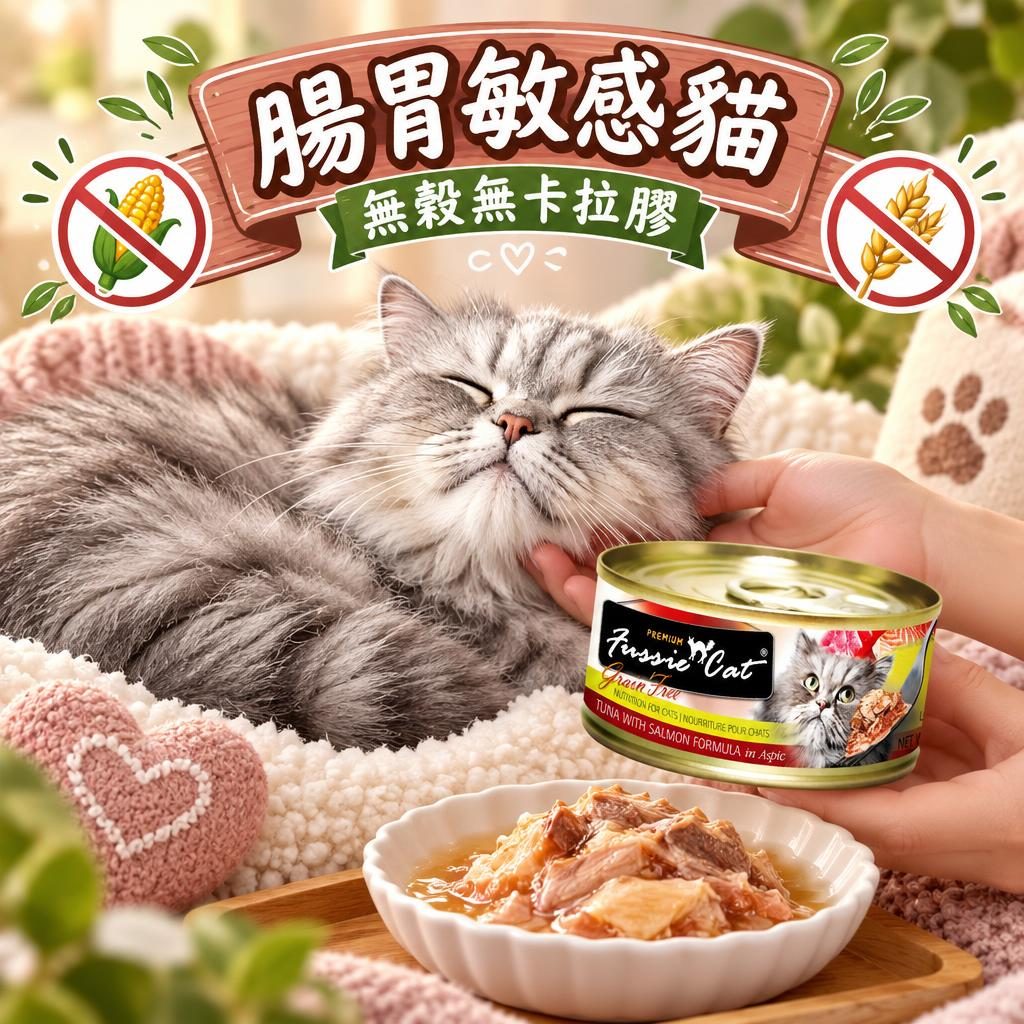 無穀物貓糧好處真假?腸胃敏感貓揀 Fussie Cat 完整指南