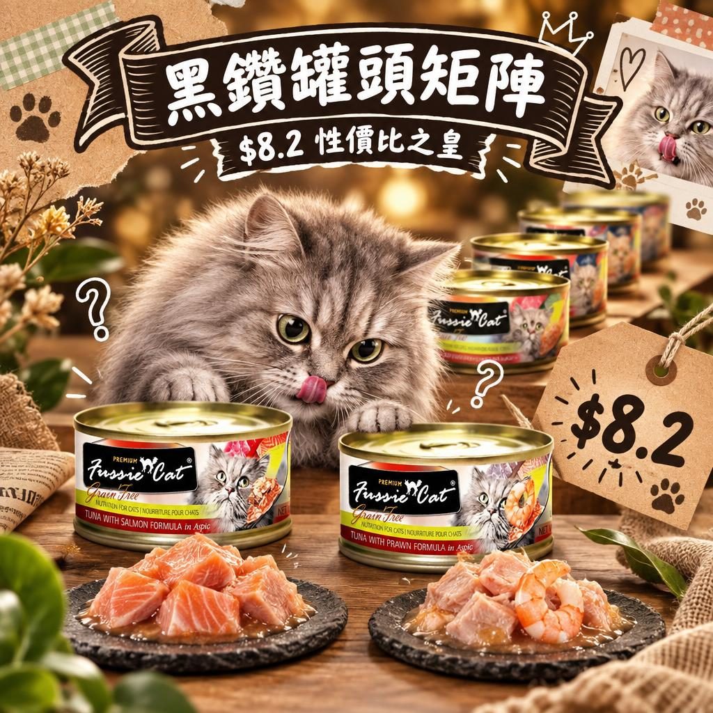 Fussie Cat 黑鑽金鑽罐頭全系列