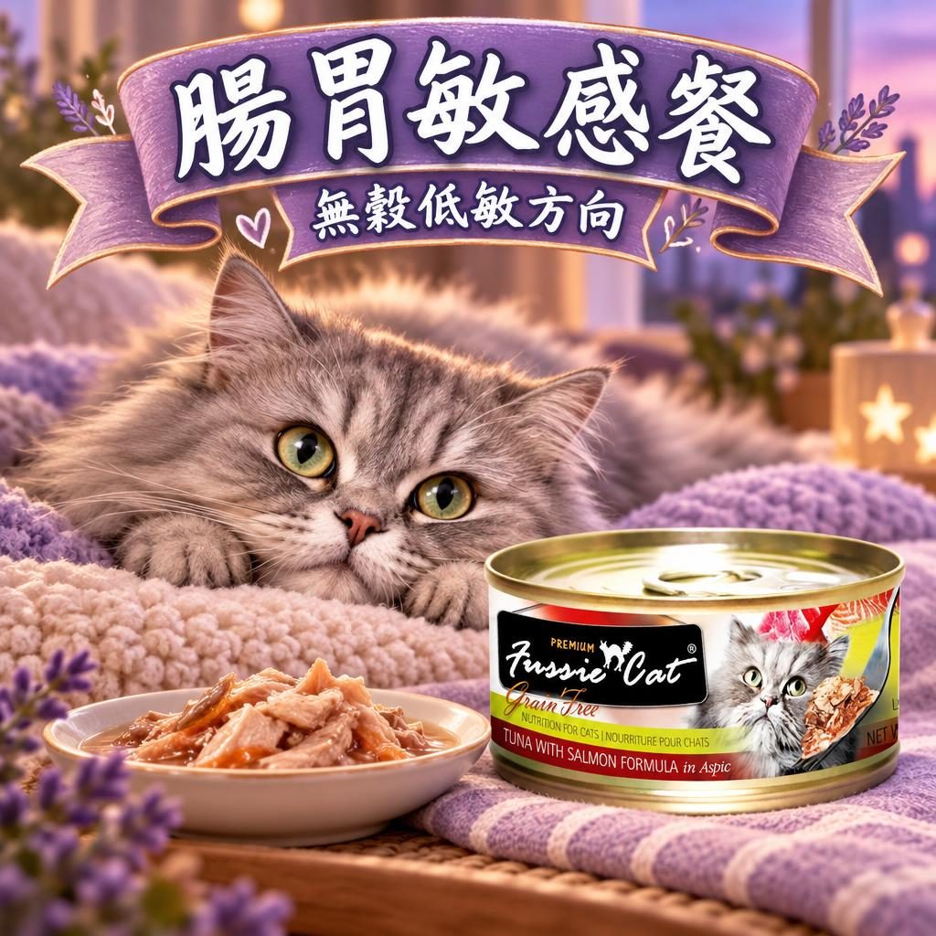 貓咪經常嘔吐拉肚子?Fussie Cat 低敏食譜推薦與飲食紀錄法