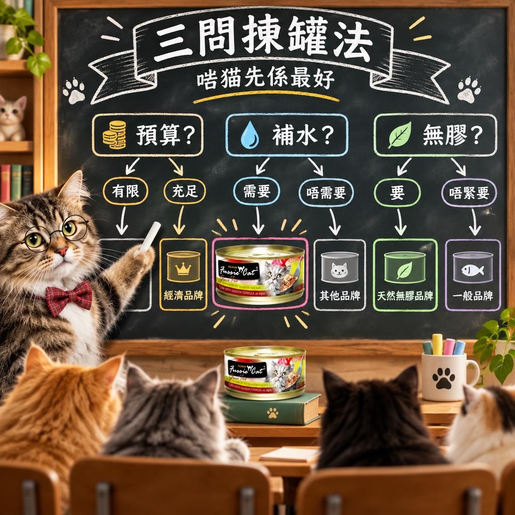 三問揀罐法｜啱猫先係最好