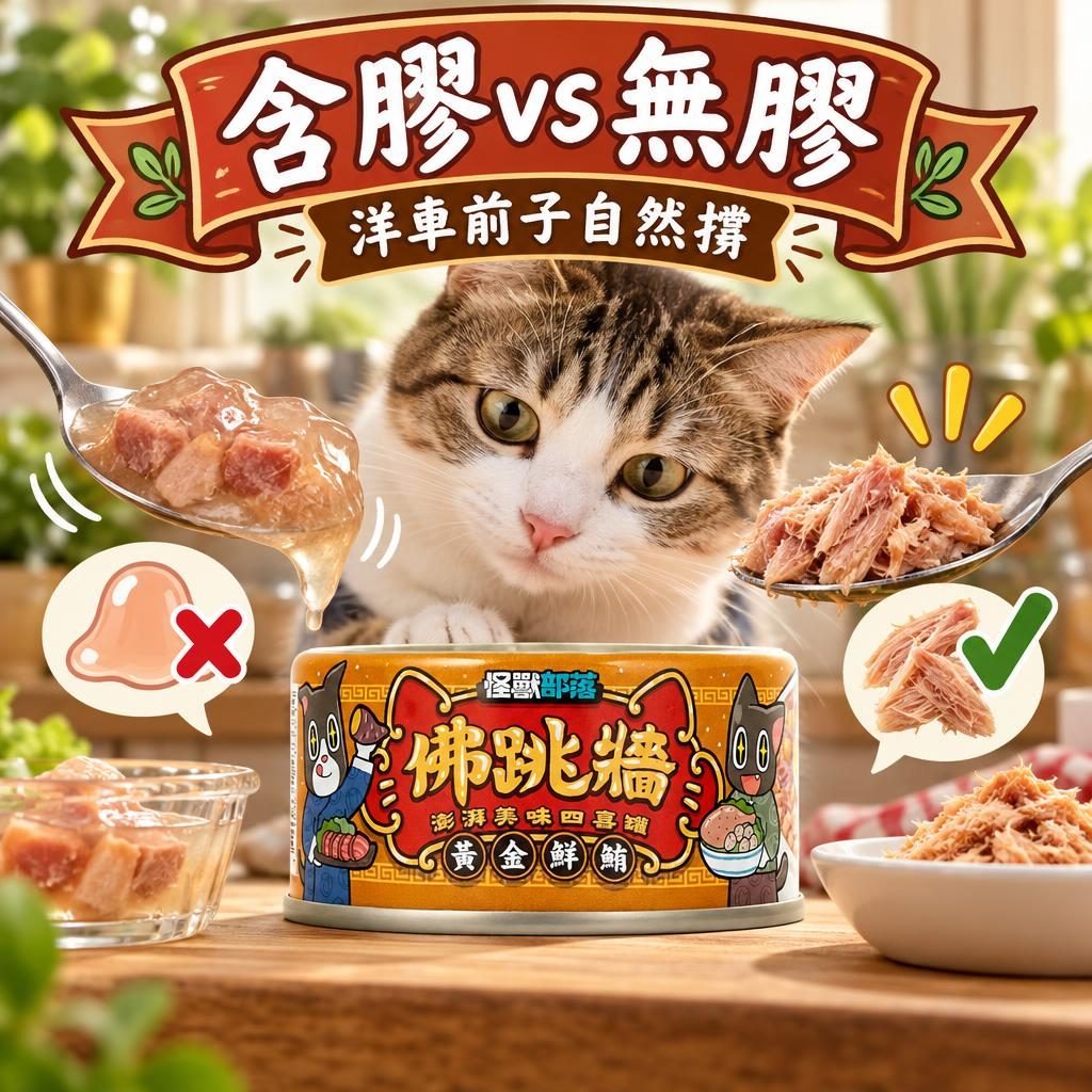 怪獸部落 1&2 種肉主食罐含膠嗎？無膠配方與卡拉膠爭議拆解