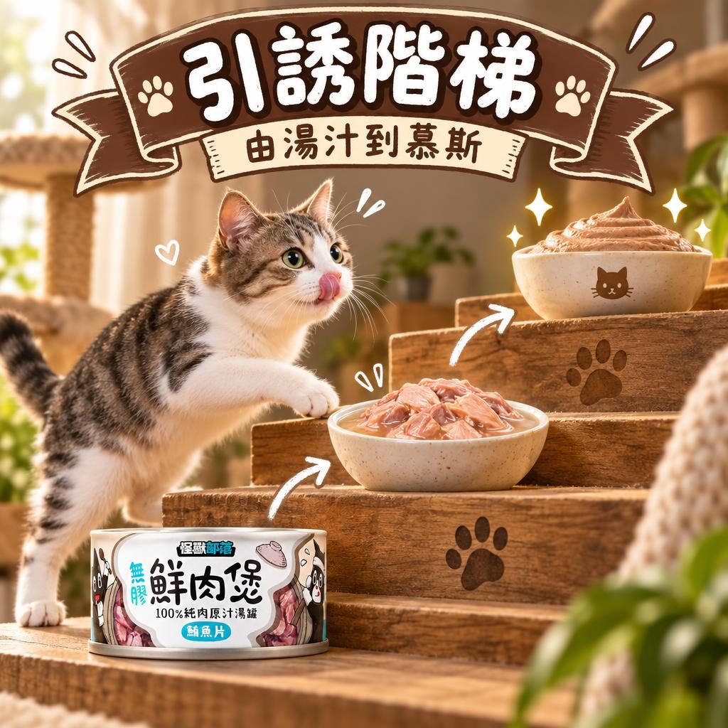 挑食貓救星？怪獸部落引誘階梯＋7–10 天轉糧法完整教學