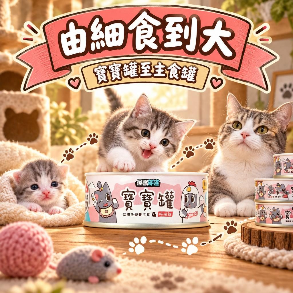 怪獸部落寶寶罐與野味低敏系列