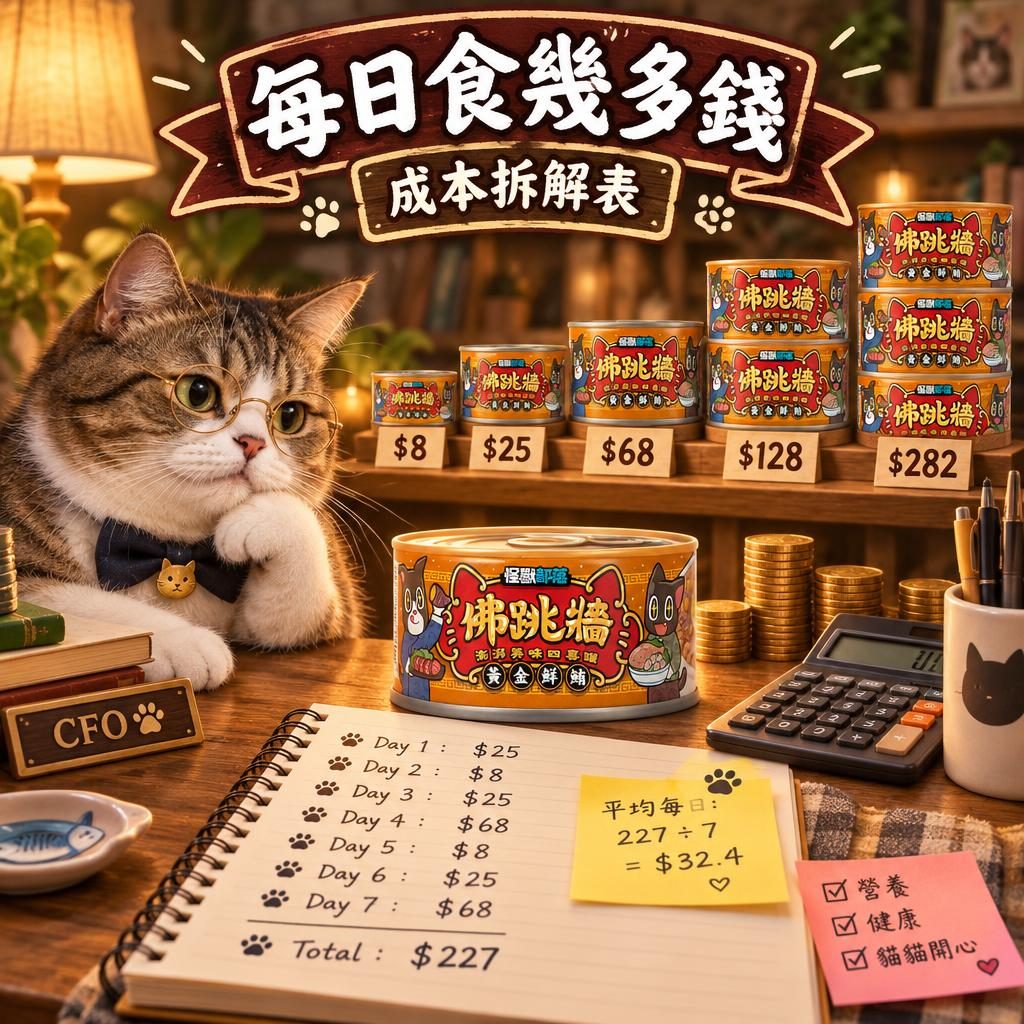 怪獸部落貓糧狗糧價錢比較表 2026：由 $8 鮮肉煲到 $282 乾糧全價帯一覽
