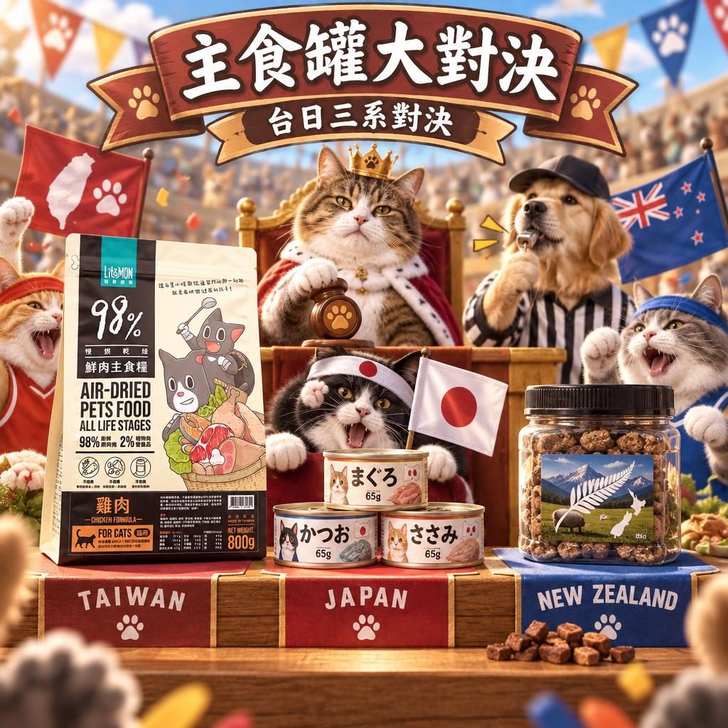 怪獸部落 vs 汪喵星球 vs AIXIA vs CIAO：四大熱門貓罐頭交叉比較（2026 香港版）