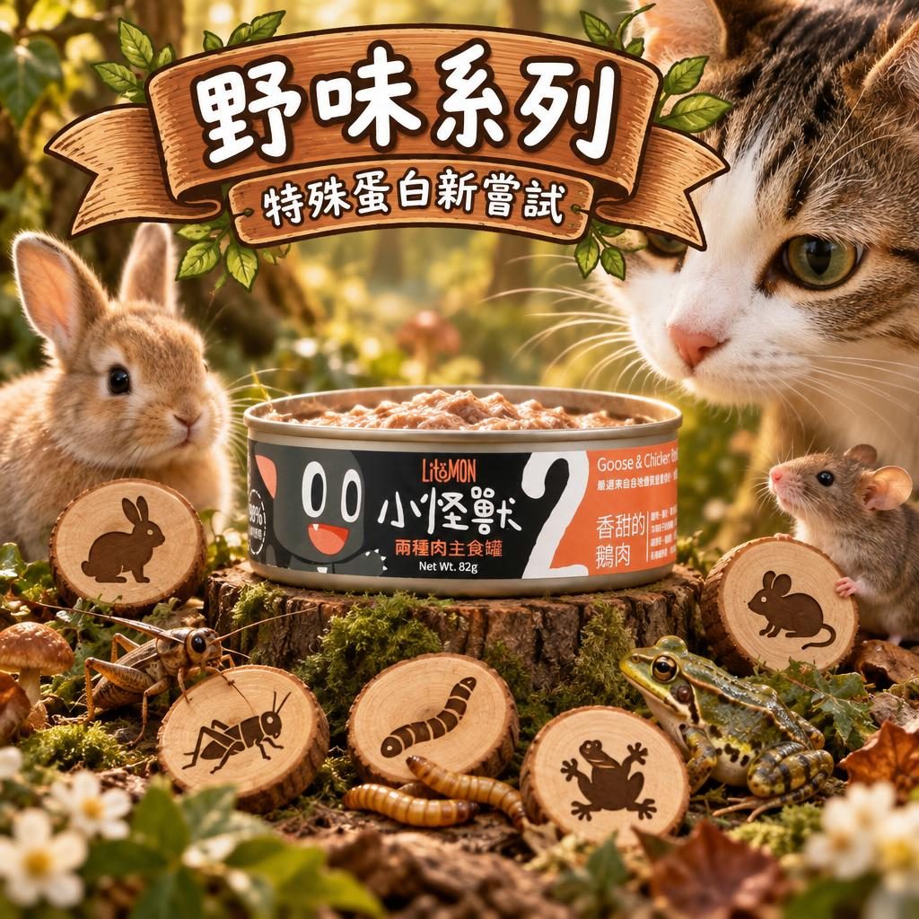 怪獸部落野味系列全解析：兔肉、白鼠、青蛙、蟲蛋白——特殊肉源同排除飲食法點夾拍