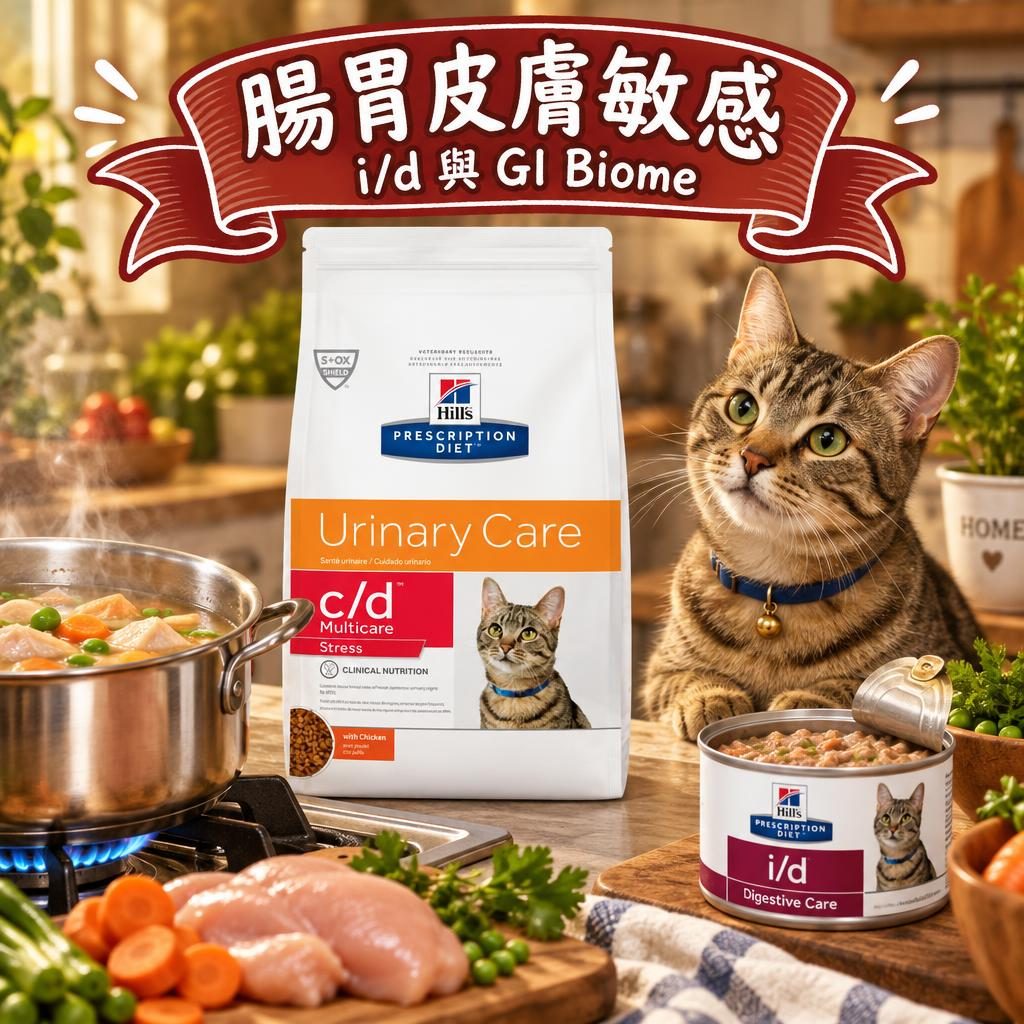 希爾思腸胃同皮膚敏感配方指南:i/d、GI Biome 同去毛球系列點揀