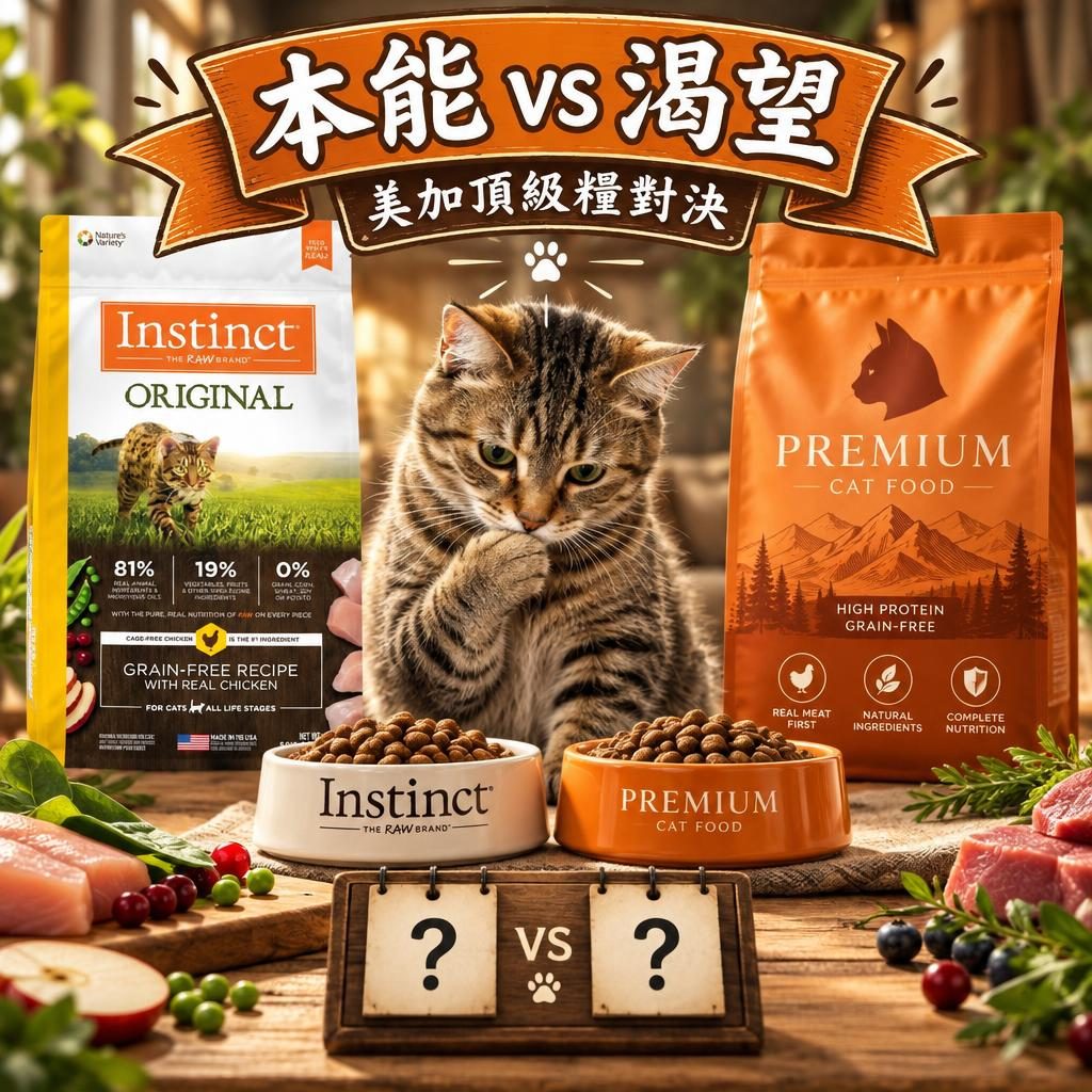 Instinct 本能 vs Orijen 渴望比較|美加兩大頂級無穀糧邊個啱你毛孩?