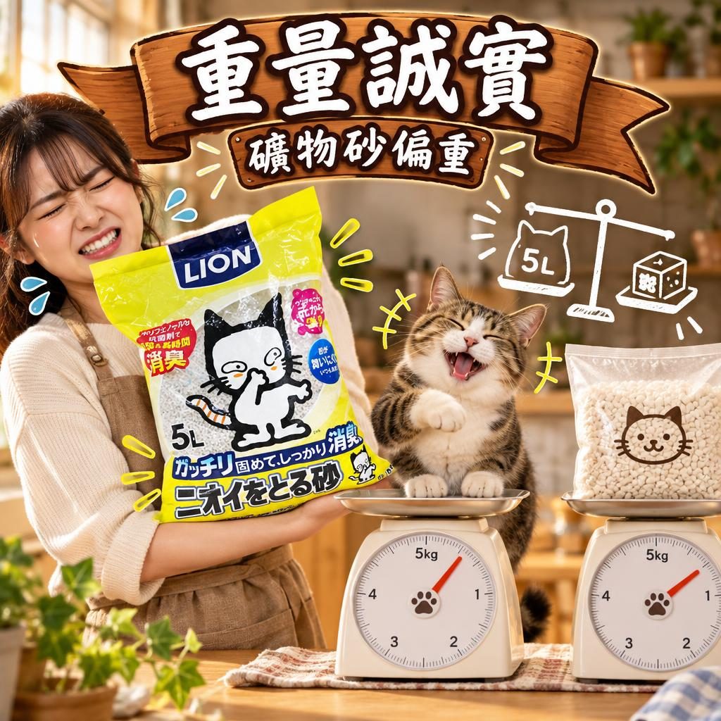 重量誠實｜礦物砂偏重