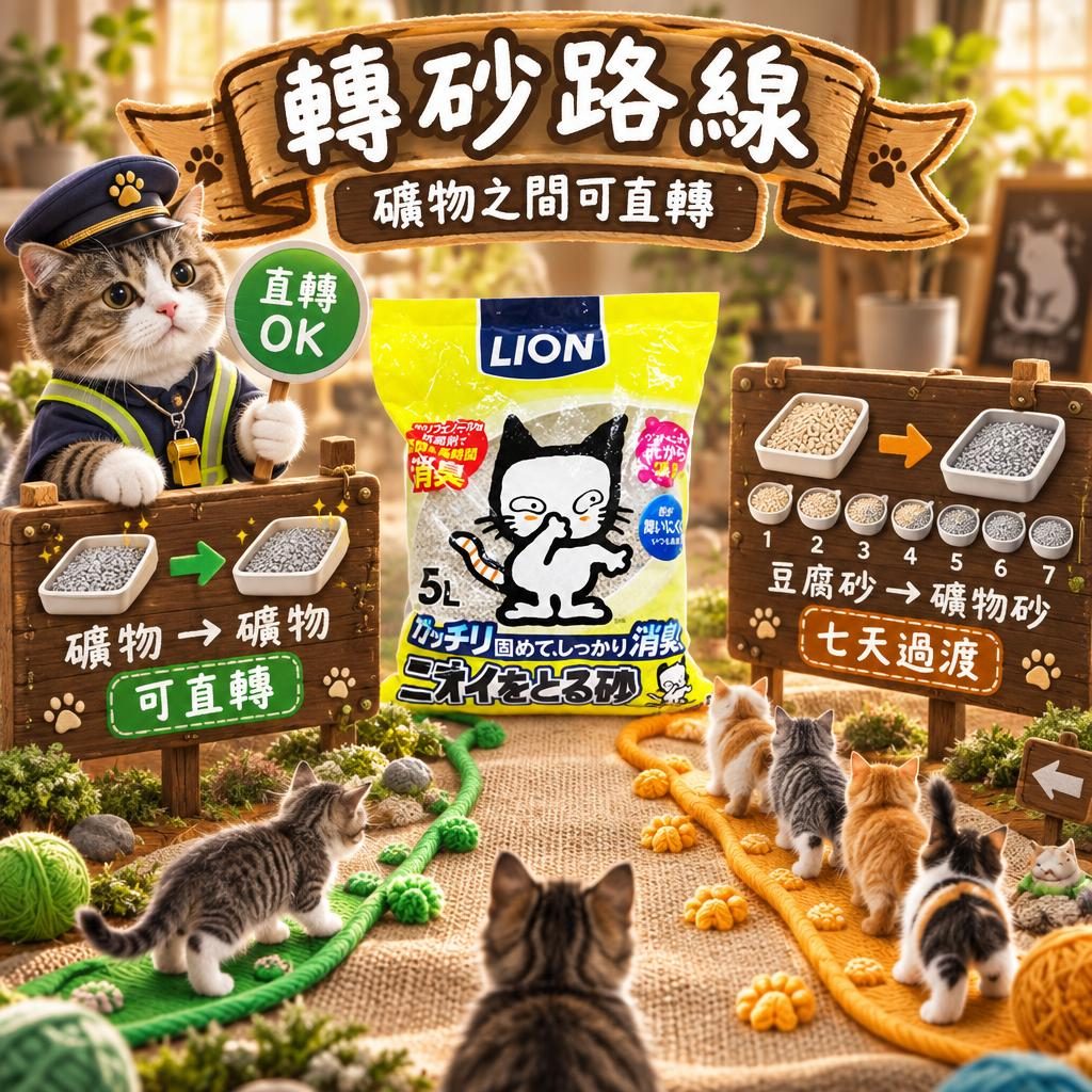 轉砂路線｜礦物之間可直轉