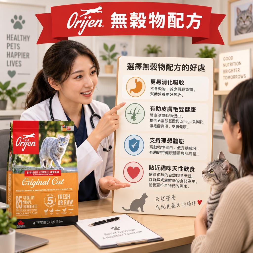 Orijen 渴望 grain free benefits 場景