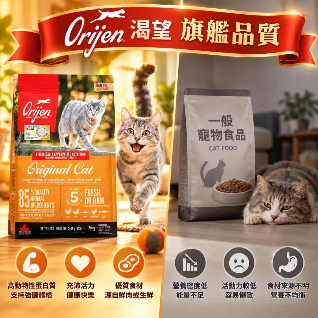 Orijen 渴望 vs acana 場景