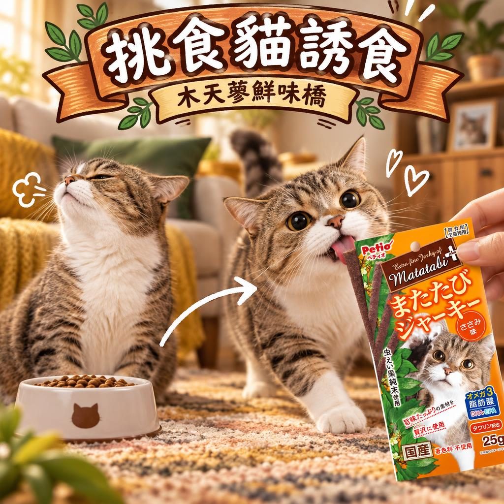 Petio 挑食貓狗救援指南：木天蓼肉條破冰、蒸魚誘食與餐鐘紀律全步驟