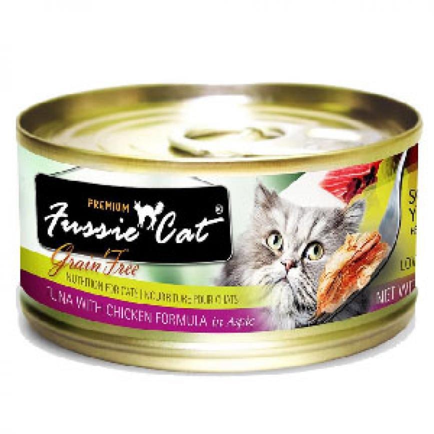Fussie Cat 黑鑽 吞拿魚+雞肉 80g (FU-8TC)