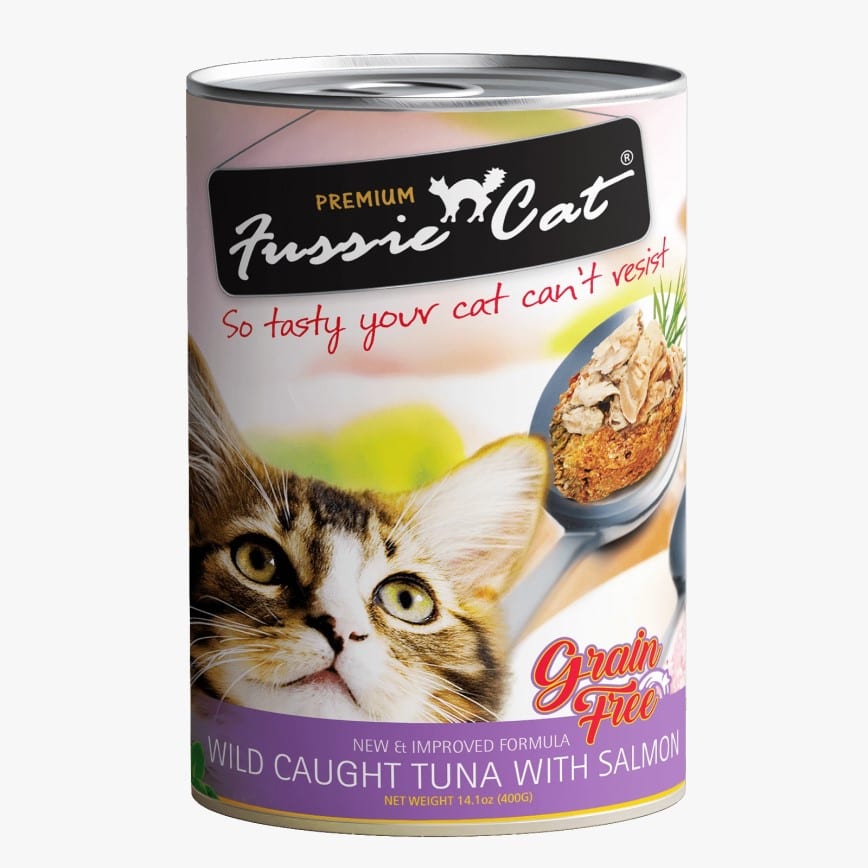 Fussie Cat 無穀物 野生吞拿魚+三文魚 400g