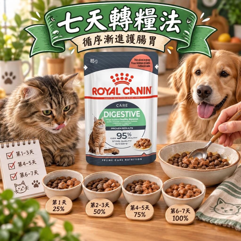法國皇家 royal-canin-food-transition 示意圖 2
