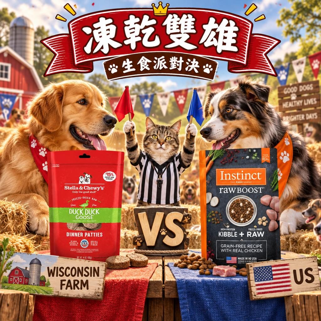 Stella & Chewy's vs Instinct 凍乾生食比較|純凍乾定凍乾裹層點揀