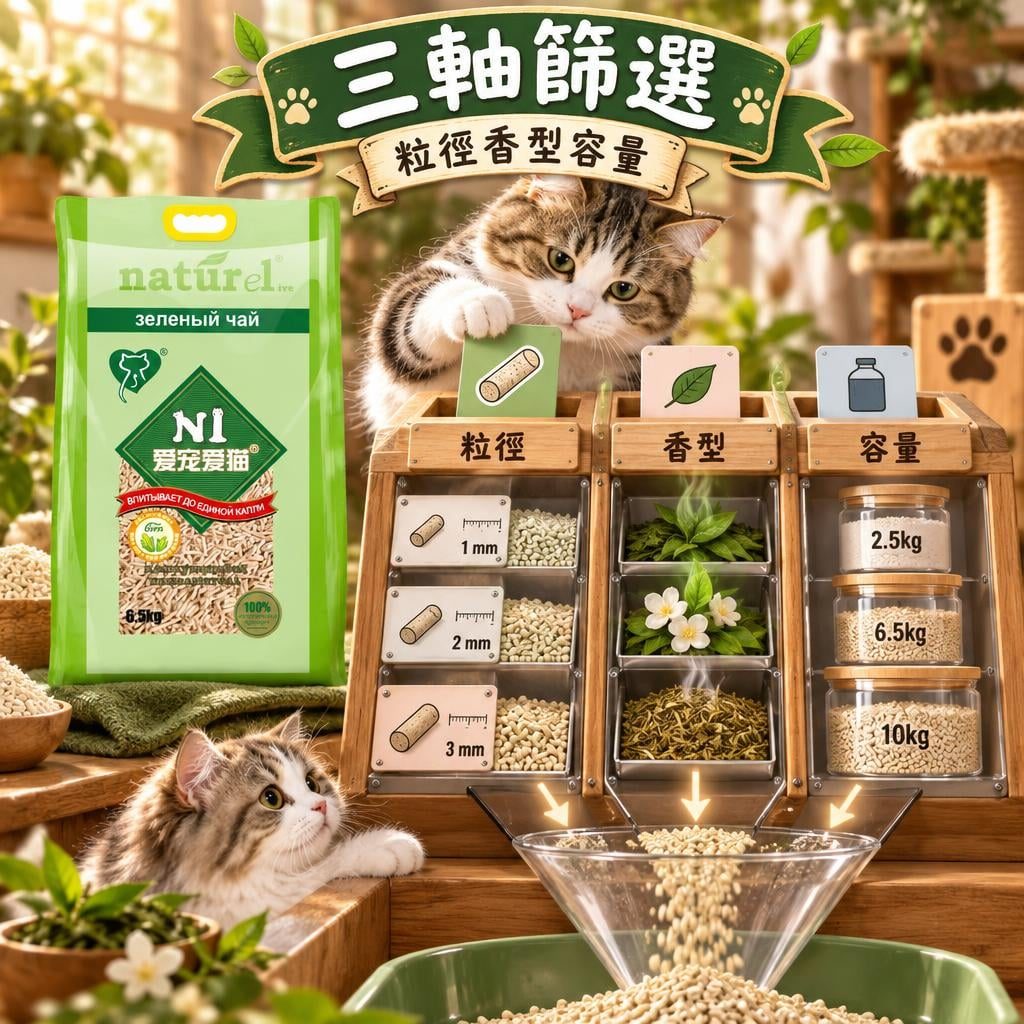 三軸篩選｜粒徑香型容量