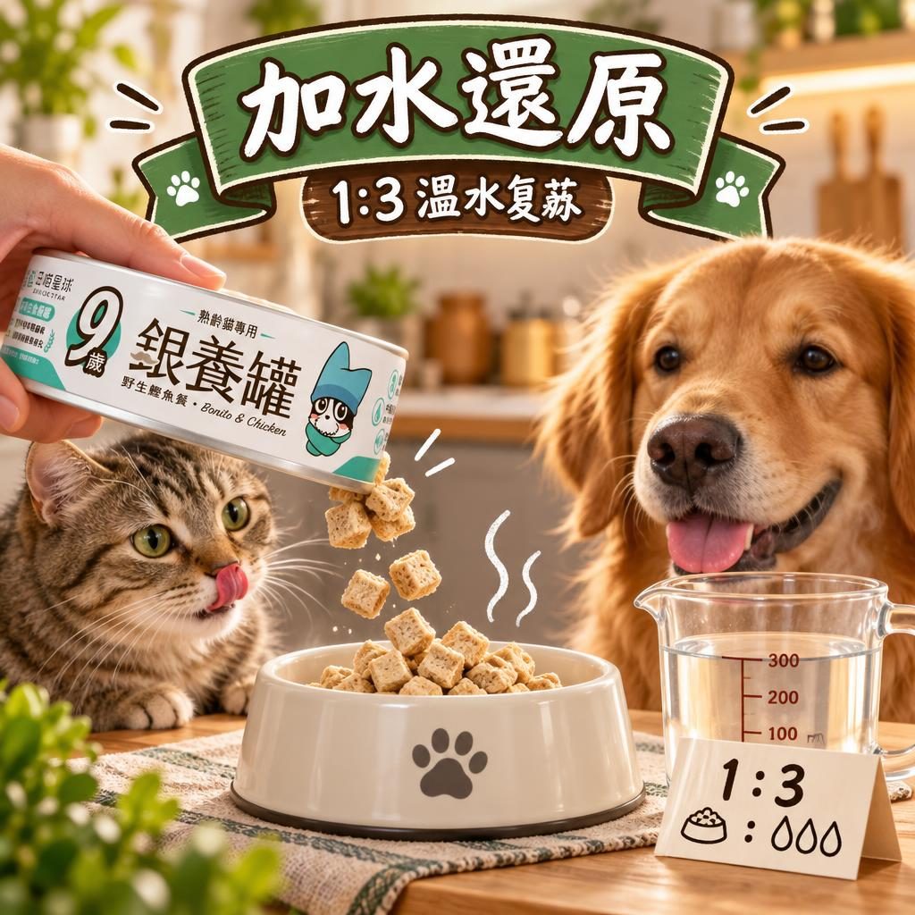 汪喵星球凍乾主食餐 vs 原肉零嘴點分？定位、營養、餵法一次講清
