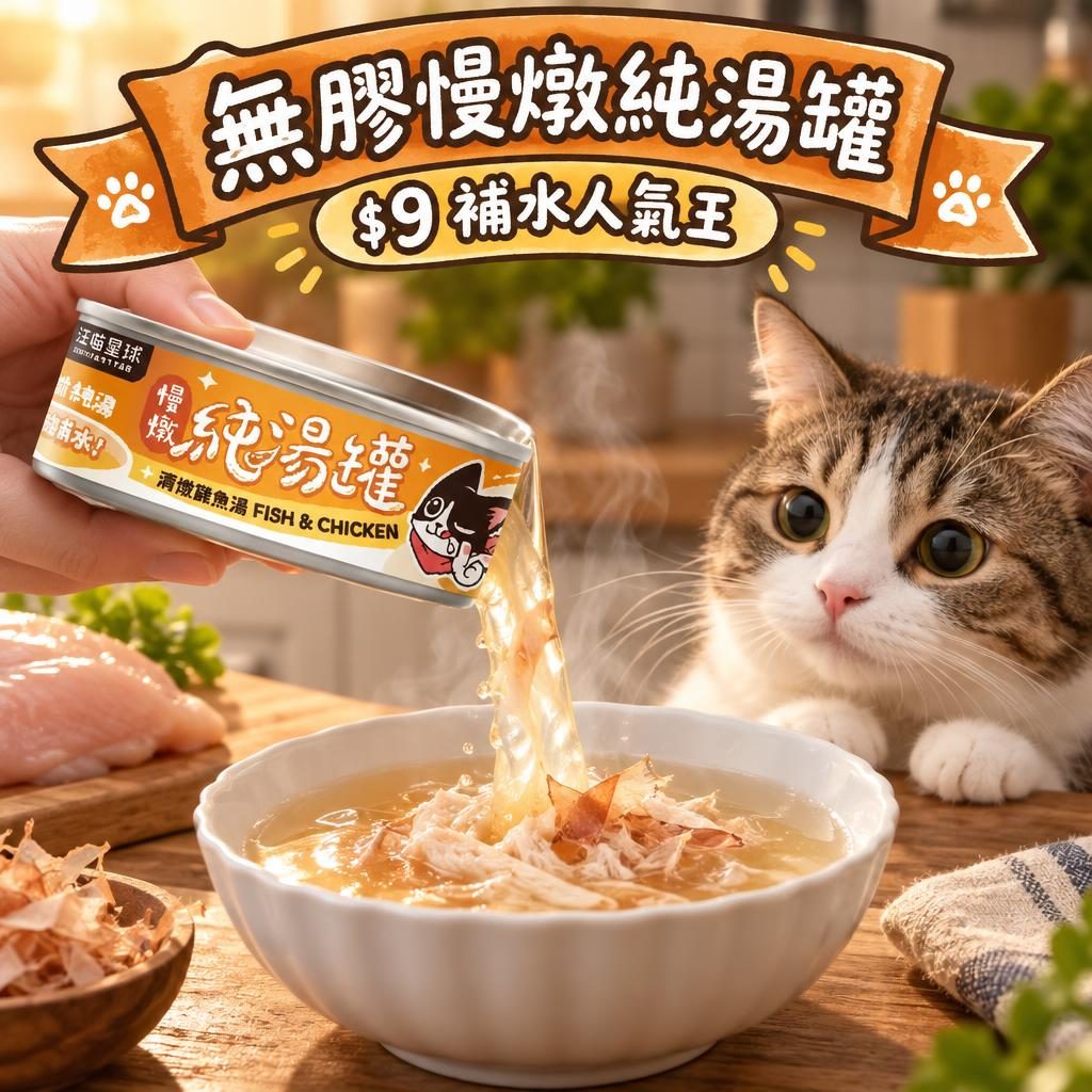 無膠慢燉純湯罐