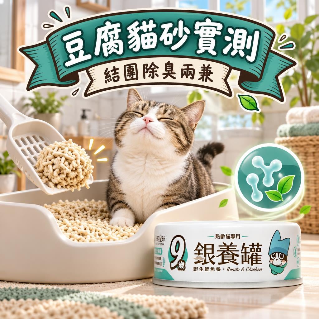 汪喵星球豆腐貓砂真倉評價：條型定米粒型好？益生菌消臭得唔得？