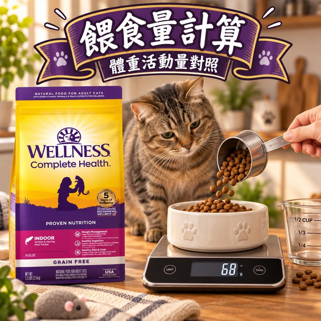 Wellness Core 餵食量怎麼計?乾糧克數表、濕糧罐數搭配同熱量密度調整原則