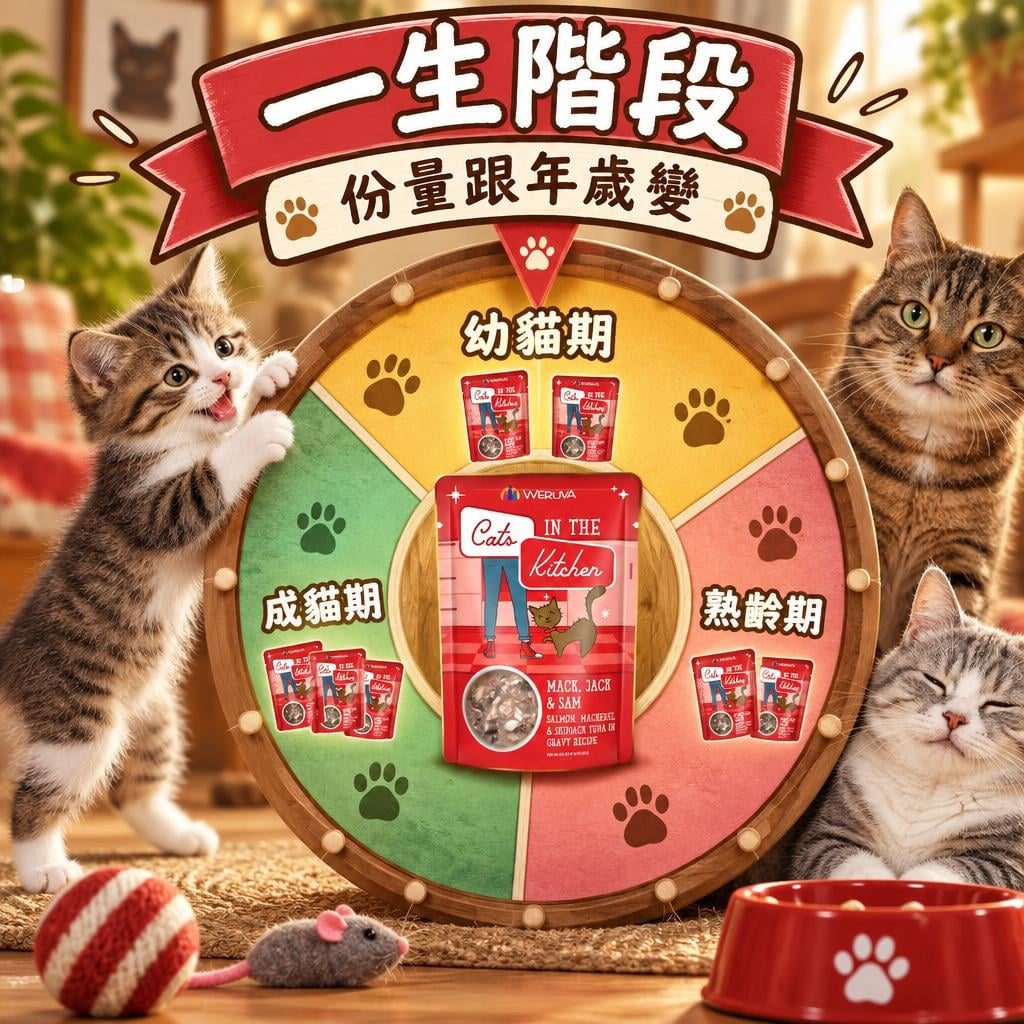 一生階段｜份量跟年歲變