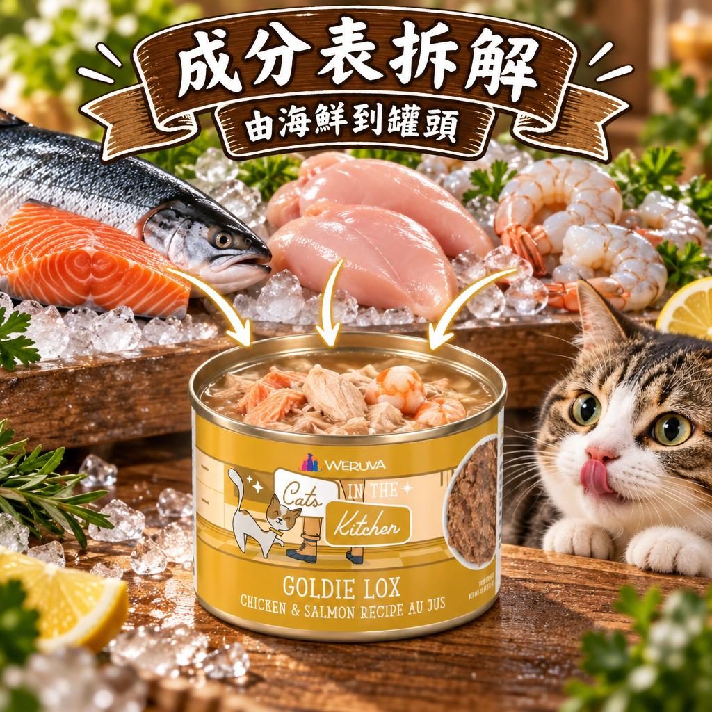 WeRuVa 成分表拆解：USDA 級去骨肉塊、無卡拉膠，同保證分析五個數字點讀