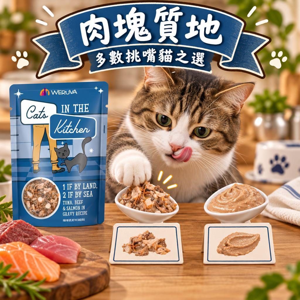 肉塊質地｜多數挑嘴貓之選
