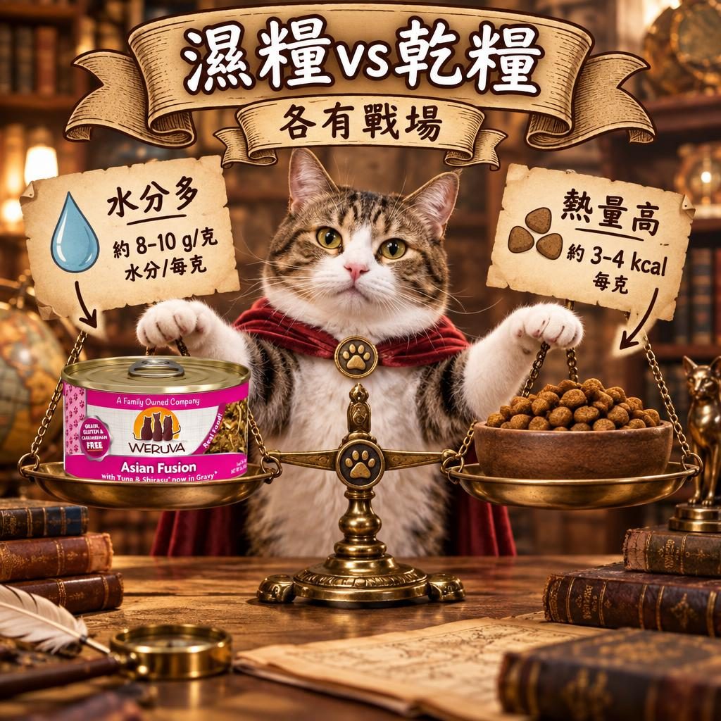貓濕糧 vs 乾糧優缺點完整對比＋WeRuVa 混餵方案