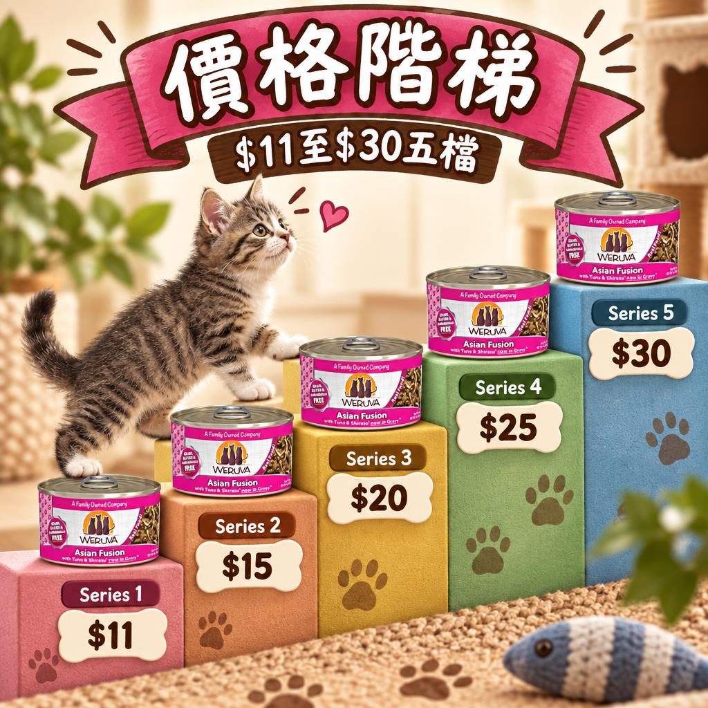 價格階梯｜$11至$30五檔