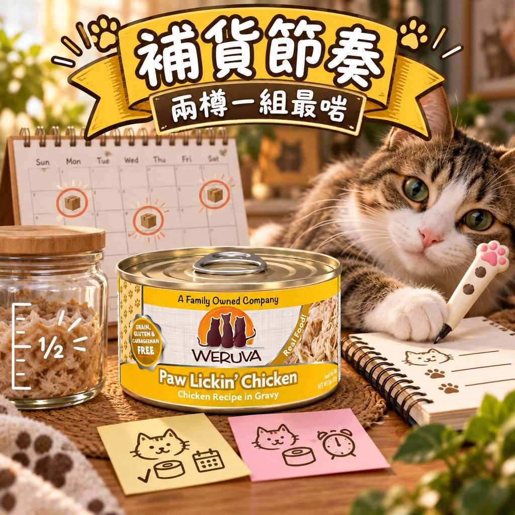 補貨節奏｜兩樽一組最啱