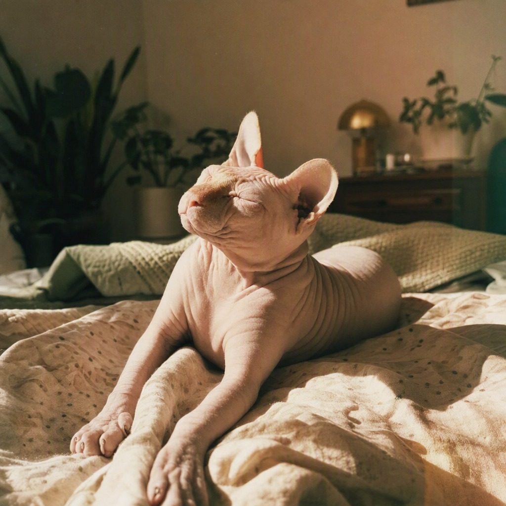 無毛貓 Sphynx嘅生活照