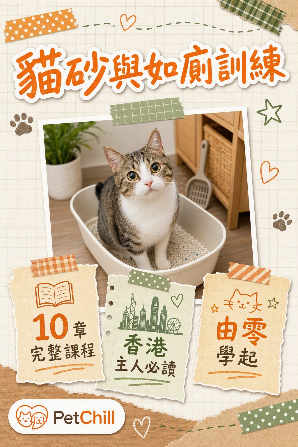 貓砂與如廁訓練課程封面