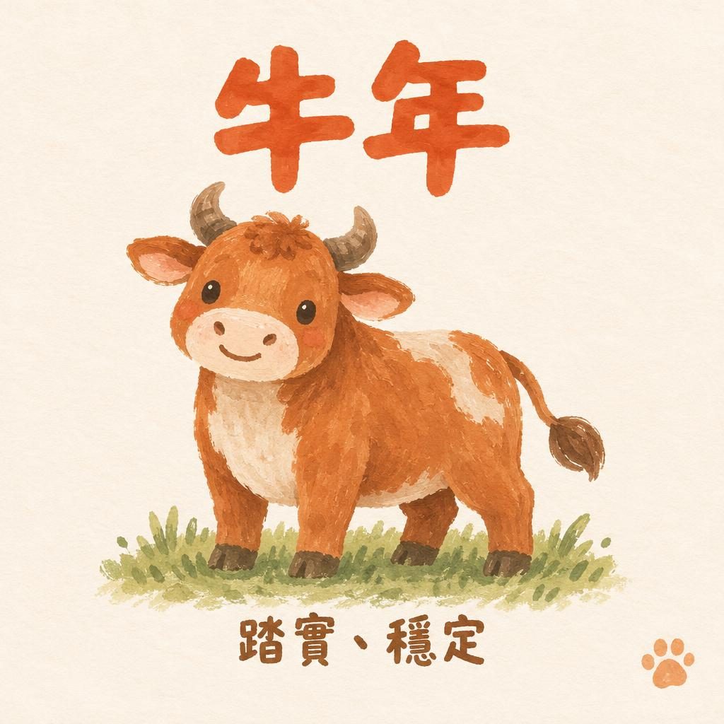 Ah Bo 嘅牛年卡